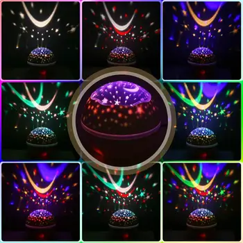 

Novelty Luminous Toys Romantic Starry Sky LED Night Light Projector Battery USB Night Light Creative Birthday Toys For Children