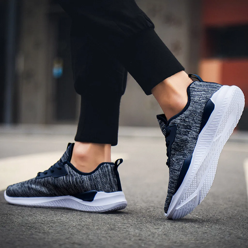 Мужские кроссовки из дышащего сетчатого материала на нескользящей износостойкой мягкой подошве; Мужская обувь для студентов; zapatos de hombre