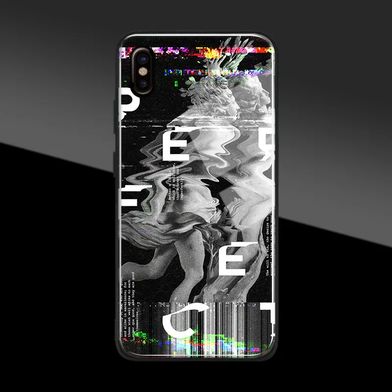 Мягкий силиконовый чехол с абстрактными блестками для Apple iPhone 6 6s 7 8 Plus X XR XS 11 PRO