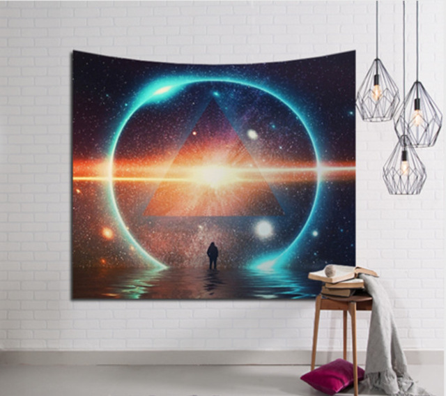 Decoration Home Decor Galaxy Hanging Wall Tapestry Hippie Retro Home Decor Yoga Beach Mat India Decoration Mural Tapiz