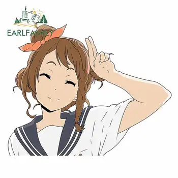 

EARLFAMILY 13cm x 10.6cm For Hyouka Anime Waterproof Car Stickers Windshield Decal Sunscreen Occlusion Scratch Decoration