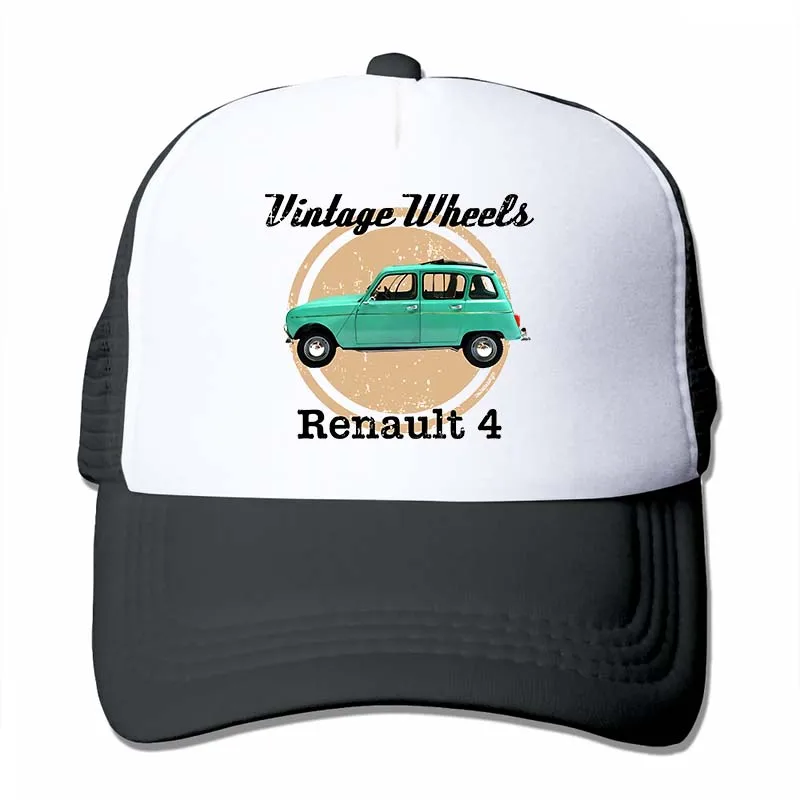 Винтажные колеса-Renault 4 бейсбольная кепка для мужчин и женщин, кепка для водителя грузовика, модная Регулируемая Кепка - Цвет: 4-Black