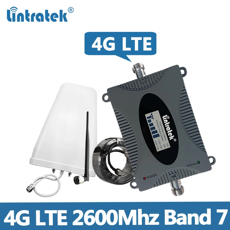 Усилитель сигнала Lintratek 4G 2600 МГц LTE Band 7 репитер усилитель повторитель мобильного