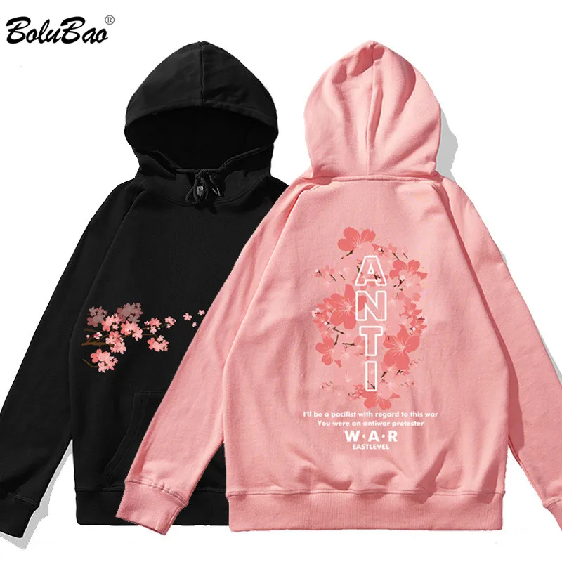 

BOLUBAO New Men's Hoodies Autumn Original Letter Printing Solid Color Cotton High Street Men Hoodies Casual Male Hooded Top