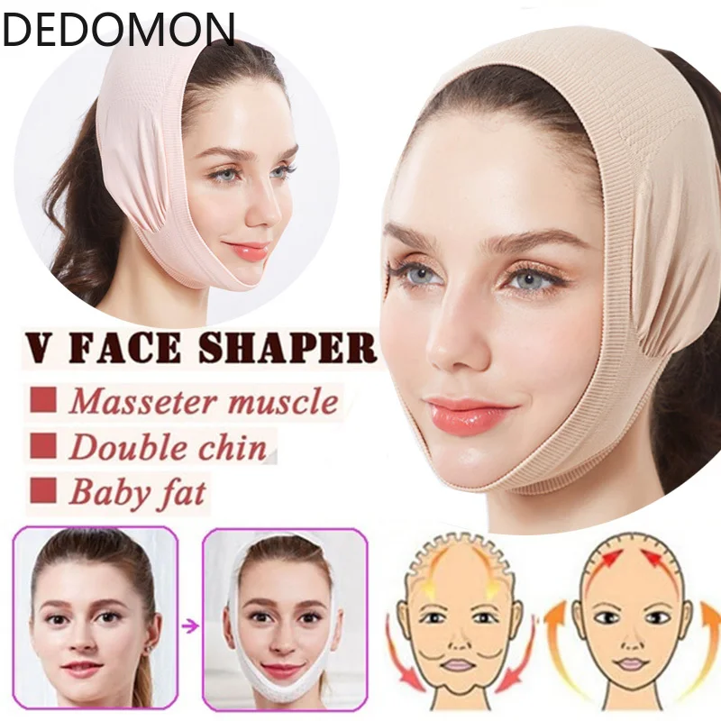 

Double Chin Face Bandage Face-lift Tool Wrinkle Removal Device Thin Face Bandages Face Correction Sleep Mask Facial Slimming
