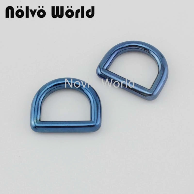 Мир Nolvo 5 20 3/4 шт. синего цвета 19x15 мм твердое литье D кольцо дюймов сказочные синие