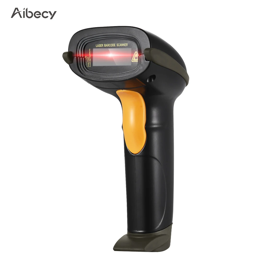 Сканер штрих-кода Aibecy USB портативный проводной сканер 1D CCD с USB-кабелем для