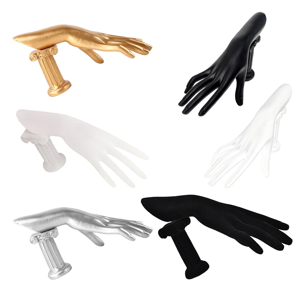 Mannequin Hand Form for Jewelry Bracelet Ring Watch Display Black Silver color cool bracelet display hand stand Mannequin Hand Form for Jewelry Bracelet Ring Watch Display Black Silver color cool bracelet display hand stand