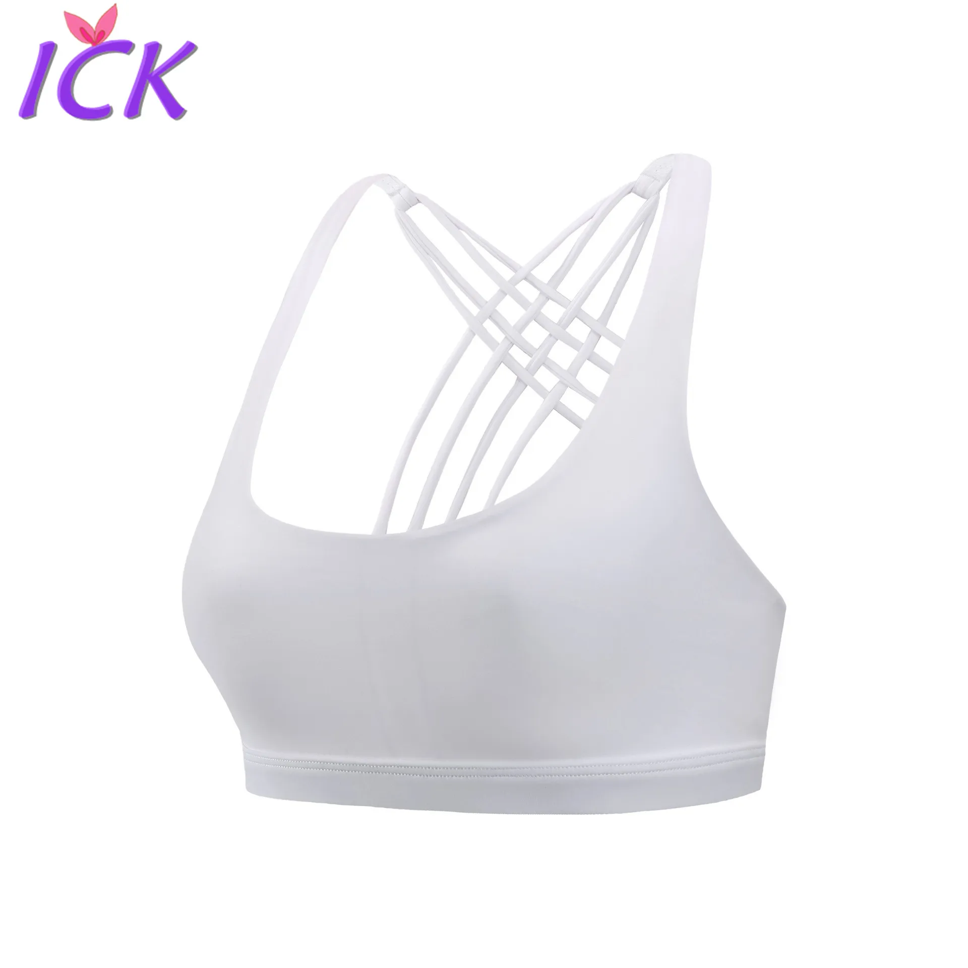 

Classic Cross Back Sport Bra Shockless Underwire Running Sport Bra for European and American Plus-size Women