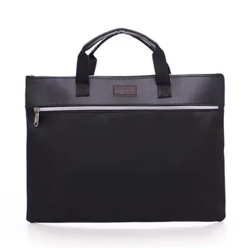 

Business custom A4 zipper Men Briefcase Document Bags High capacity Portable File folder/a case for documents /filing