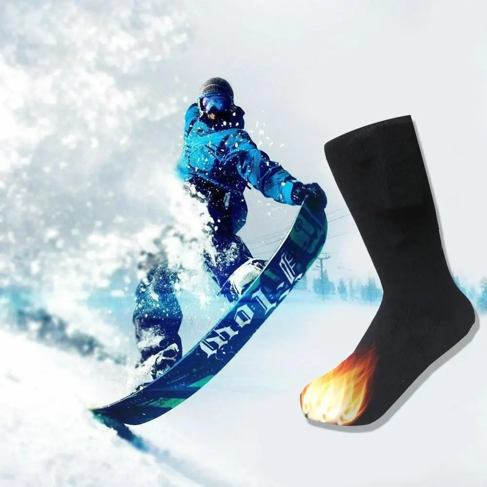 

3v Thermal Cotton Heated Socks Men Women Battery Case Battery Operated Winter Foot Warmer Electric Socks Warming Socks