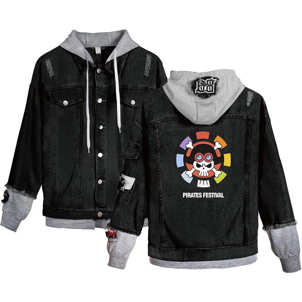 Аниме one piece толстовка с капюшоном джинсы одежда для мужчин одна деталь Луффи пальто куртки верхняя одежда для мужчин мальчиков унисекс Плюс Размер Топы - Цвет: Jacket