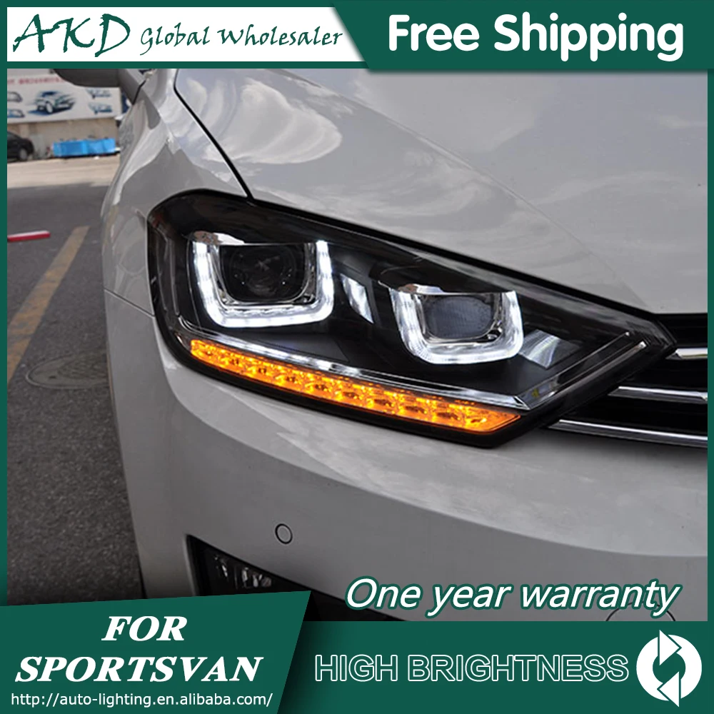 Налобный светильник s для автомобиля VW Golf 7 Sportsvan 2016-2018 Golf7 ДХО светодиодный