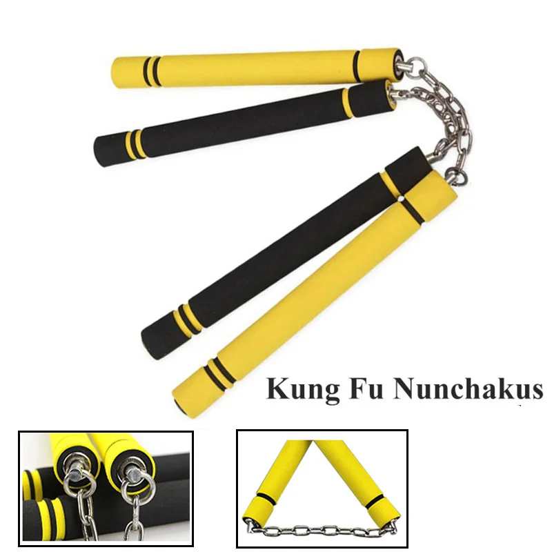 

Martial Arts Foam Nunchakus Sponge Safe nunchaku Fitness Chinese Kung Fu ExerciseTraining Equipment For beginners
