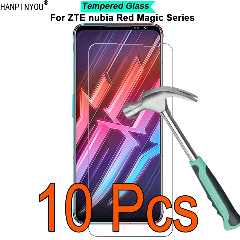 10 шт./лот для ZTE nubia Red Magic 6 Pro 5G 5S Lite 3 3s с уровнем твердости 9H твердость 2.5D пленка