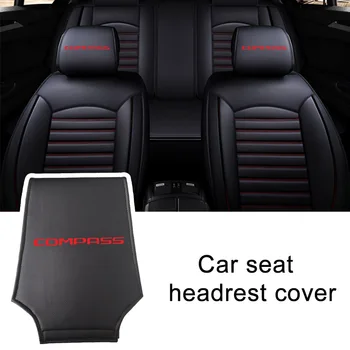 

Car Seat Head Neck Pillow Covers for JEEP Compass Car Seat Headrest Covers Auto Styling