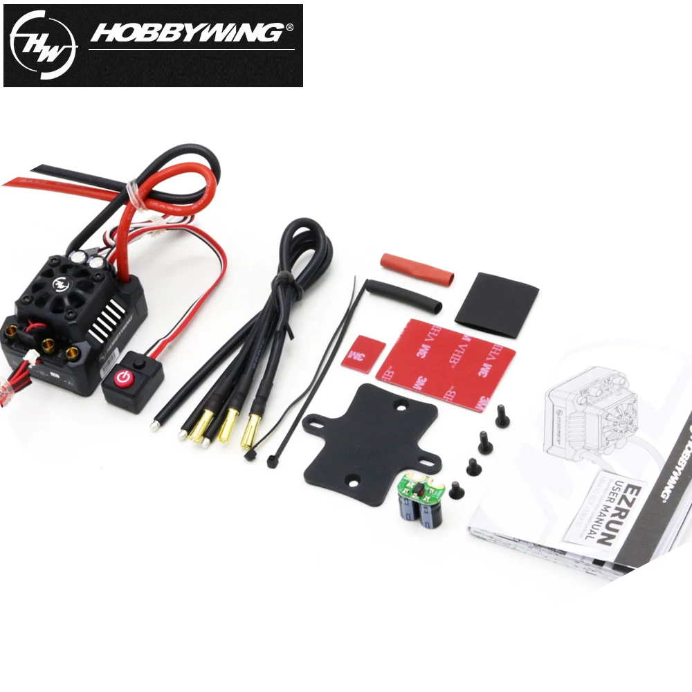 Hobbywing-大型車用ブラシレスモーターを備えた無線制御デバイス