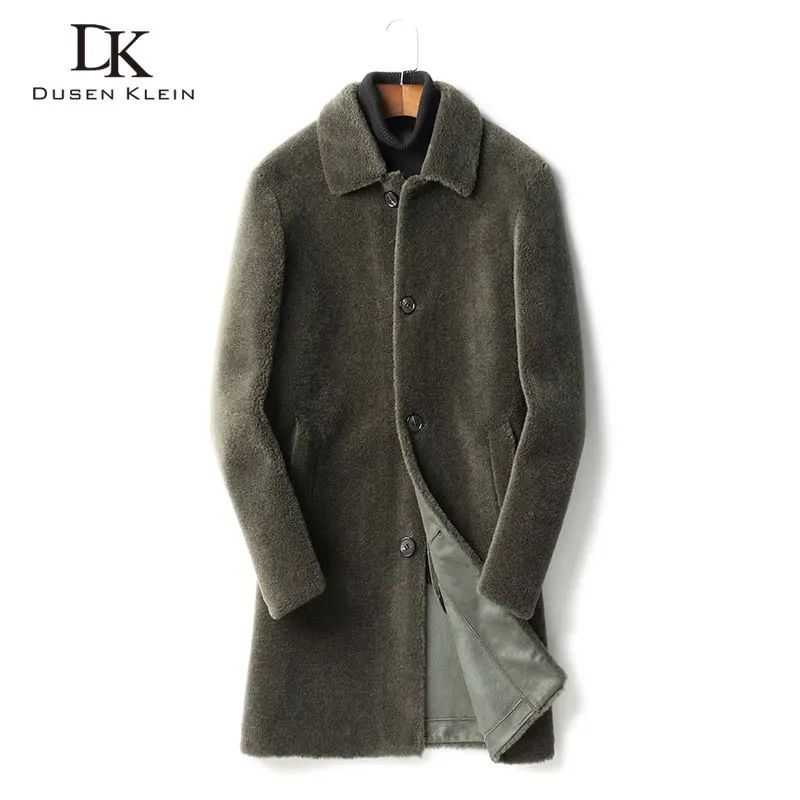 

Men Wool Coat Winter Woolen Jackets Casual Warm Coat 2019 New Long Z9809