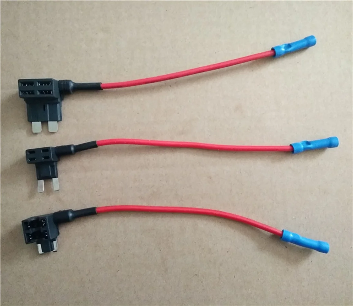 12V Fuse Holder Add-a-circuit TAP Adapter Micro Mini Standard ATM APM Blade Auto Fuse 10A Blade Car Waterproof Power Socket