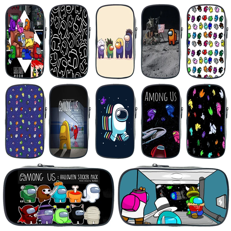 

New Game Among Us Pencil Case for Girls School Supplies School Stationery Gift Pen Box Pencilcase Teenager Penbag