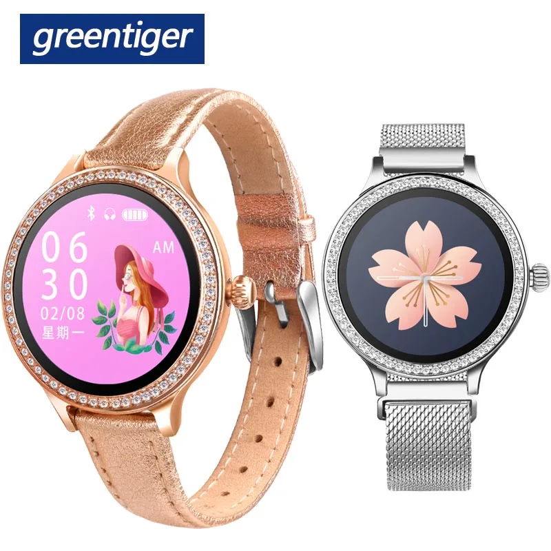 Greentiger M8 Смарт-часы для женщин IP68 Водонепроницаемый Дамский смарт-браслет монитор