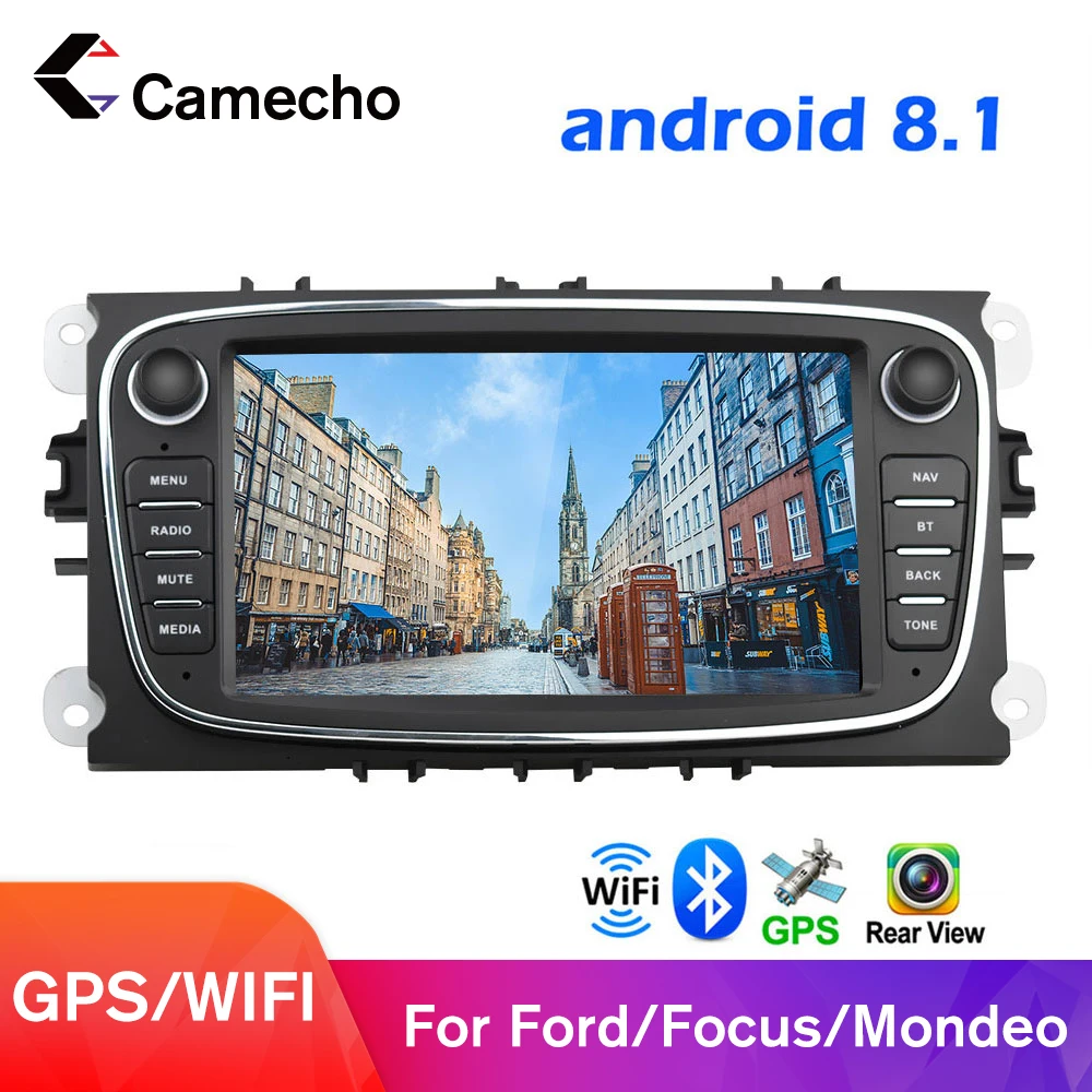 Автомобильная магнитола Camecho Android 8 1 с GPS 2 Din автомобильный мультимедийный плеер 7