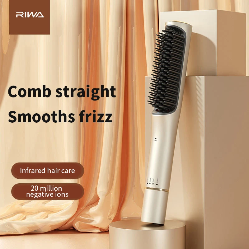 Gadgetoo Youpin Riwa Negative Ion Hair Straightening Comb Electric Hot Comb Brush Gadgetoo Youpin Riwa Negative Ion Hair Straightening Comb Electric Hot Comb Brush