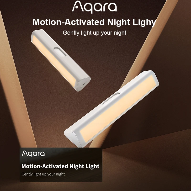 Aqara Motion-Activated Night Light Smart Sensor 8 Months Battery Life Dimming High and Low Brightness Level Home | Электроника