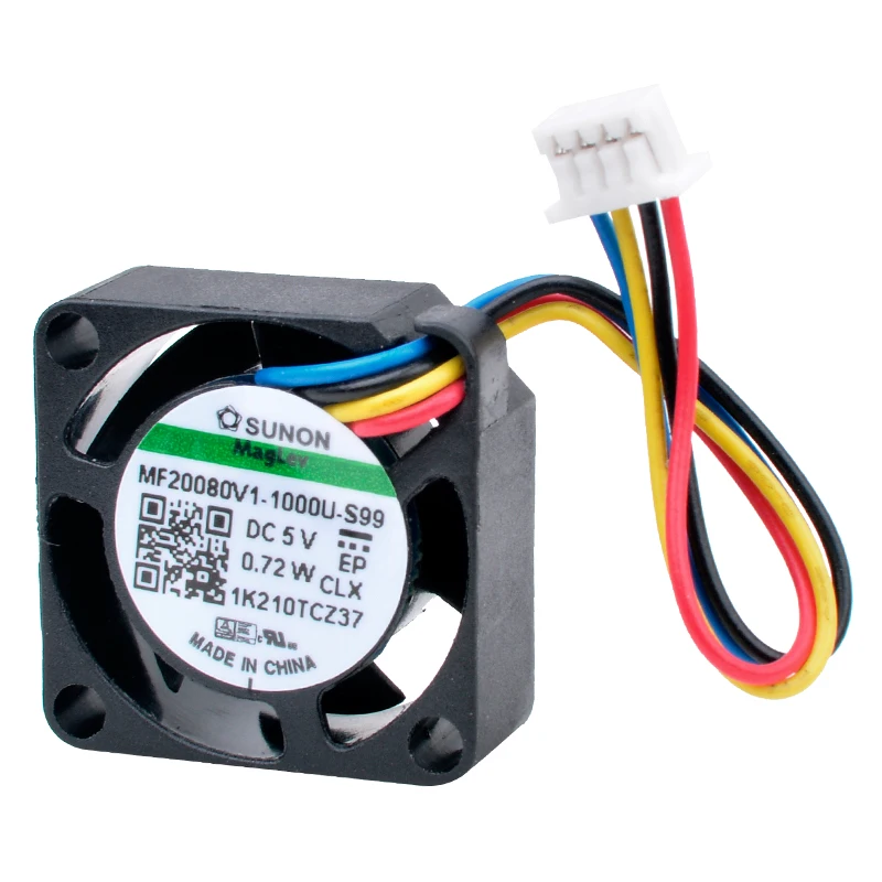 MF20080V1-1000U-S99 2 см 20 мм вентилятор 20x20x8 DC5V 0 72 Вт 4 линии 4-контактный микро-Вентилятор