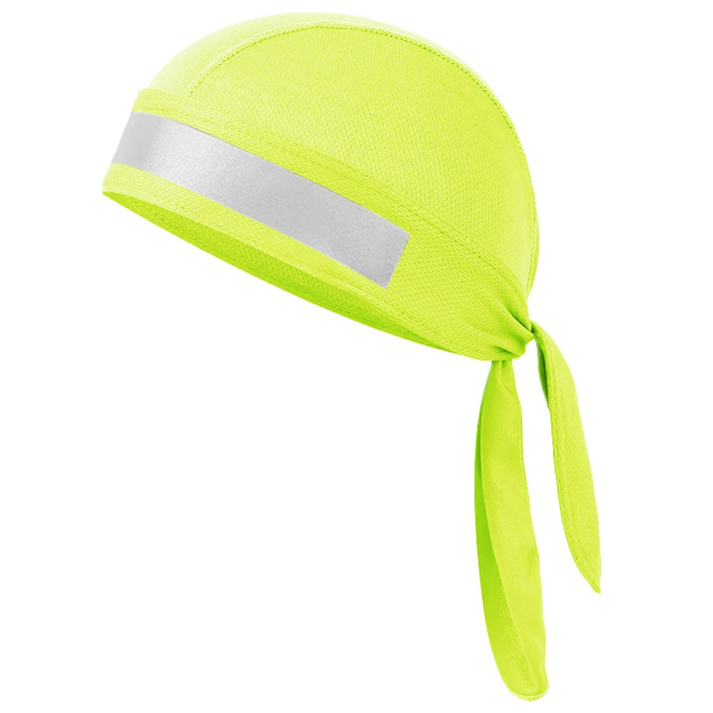 Fluorescent Green Уличная велосипедная шапочка впитывающая пот головной убор пиратский головной платок спортивный походный Череп Кепка быстро сохнет дышащая защита - Цвет: Fluorescent Green