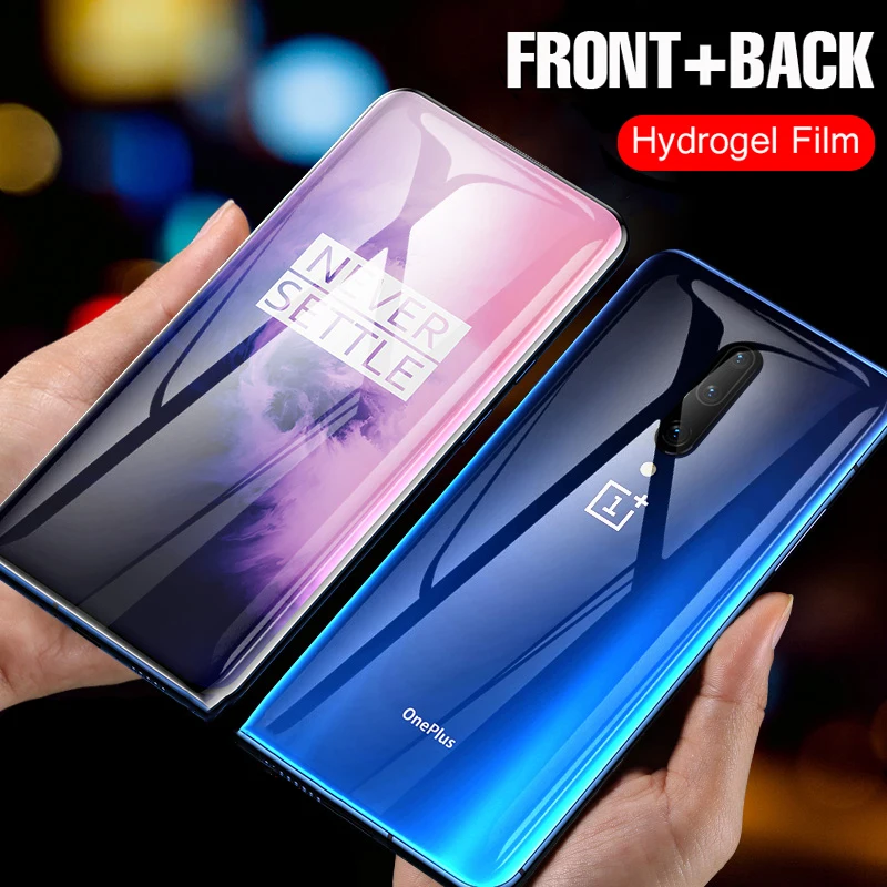 

Original 21D Full Cover Hydrogel Film For OnePLus 7 Pro 5T 6T No Glass Screen Protector For OnePLus 7 5 6 T Soft Protective Film