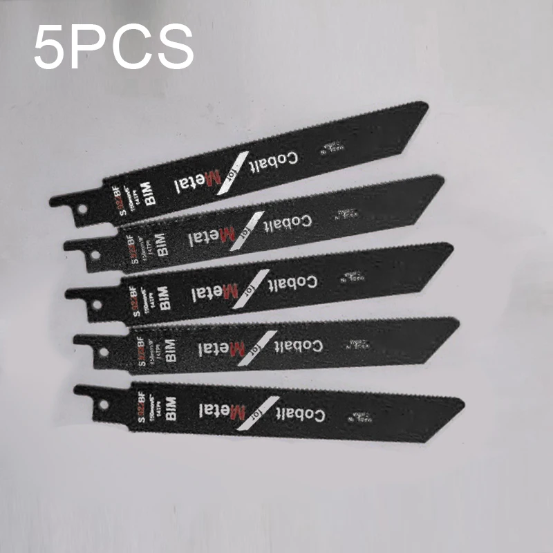 5pcs 150mm 6inch Bim 14 Tpi Reciprocating Saw Blades S922bf For Bosch Cutting J1 Home Garden Supplies