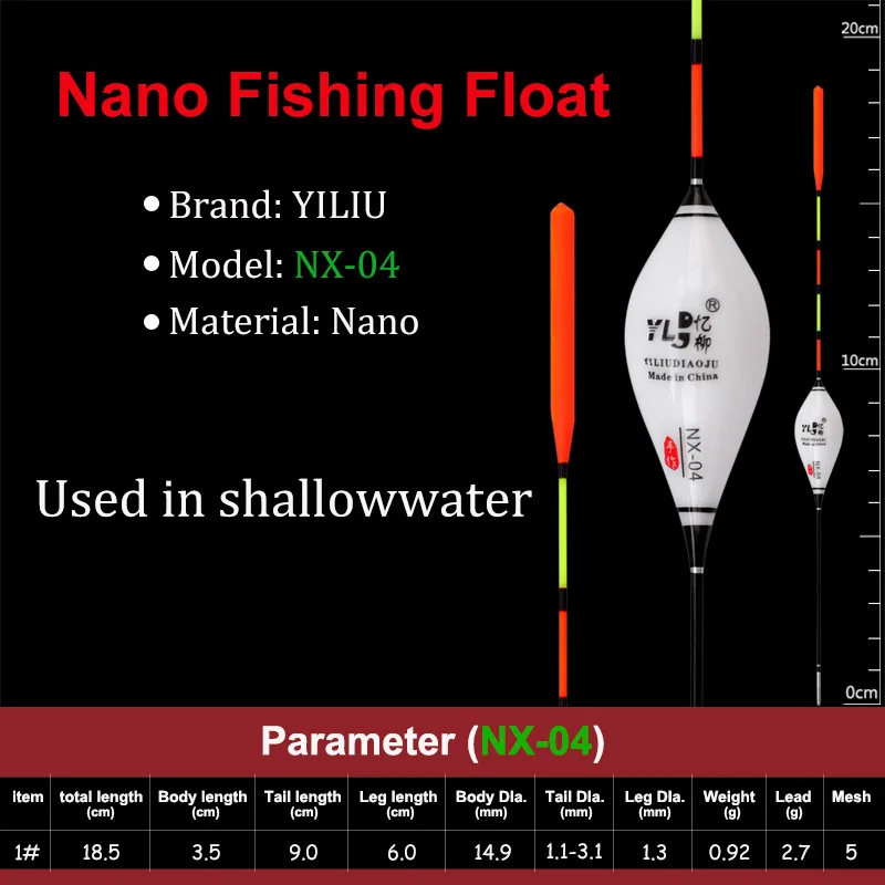 NX-04 3 шт. абсолютно новые nano поплавки для рыбалки высокое качество вертикальные shallowwater Crucian Карп буй водонепроницаемый короткий поплавок Китай - Цвет: NX-04