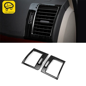

CARMANGO Car Side A/C Air Vent Outlet Panel Cover Trim Frame Sticker Interior Accessories for Toyota Land Cruiser 200 2016-2018