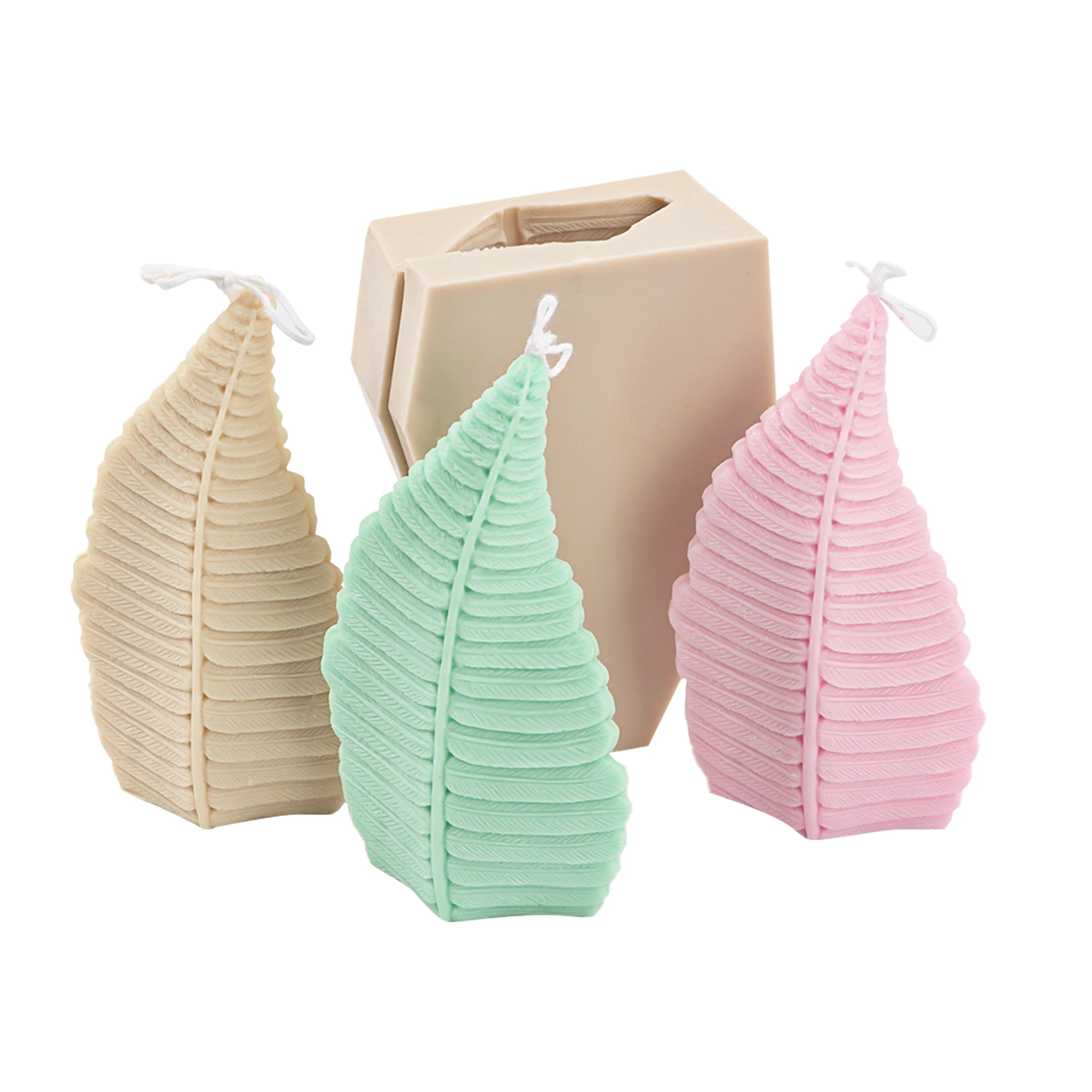 

Toadstool Mushroom Silicone Candle Mold Leaf Shell Shape Fondant Cake Decorate Fragrant Wax Light Soap Mould Tools