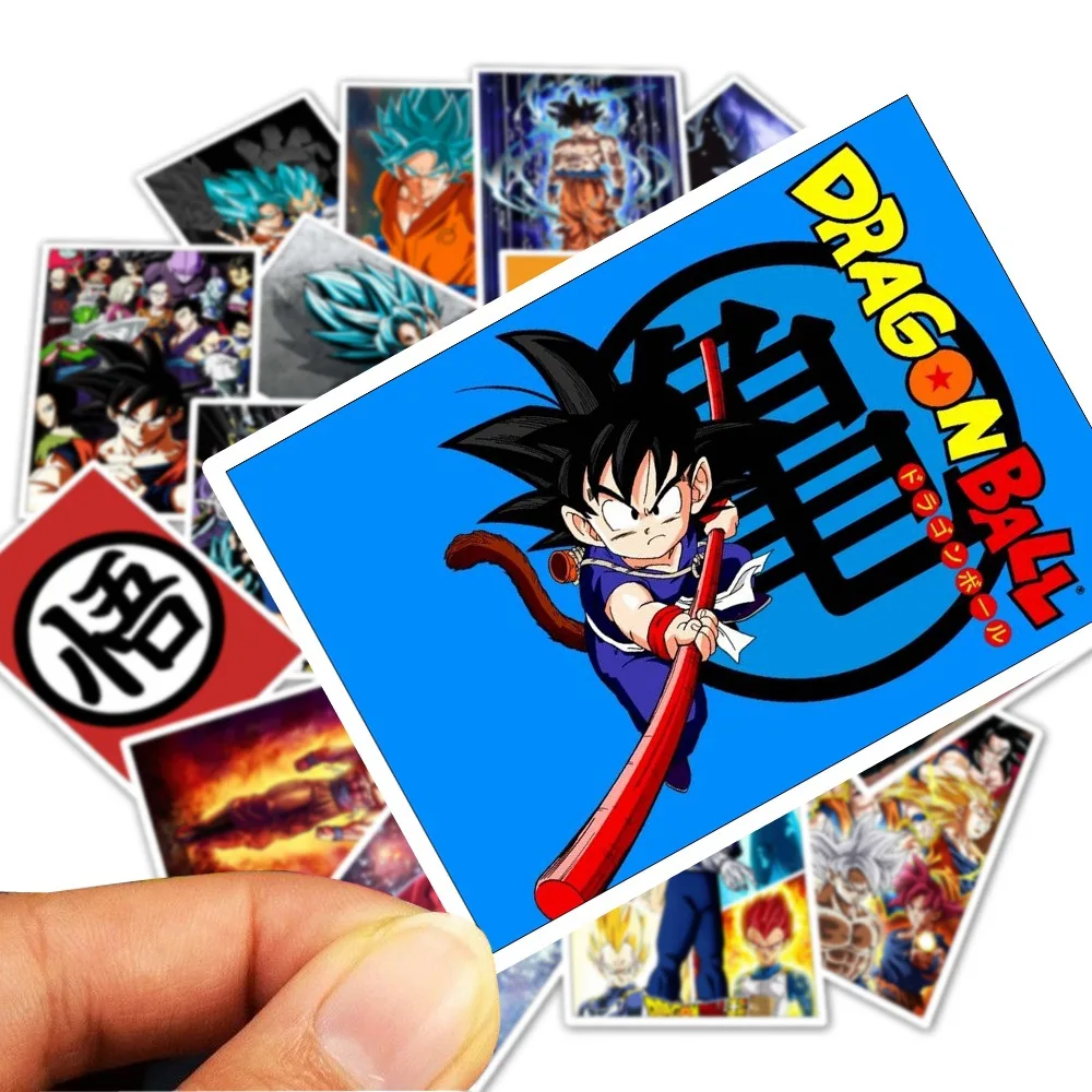 25 шт Харадзюку японская анимация Dragon Ball наклейка супер Саян Гоку скейтборд