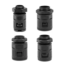 Uxcell AD10-AD21.2 PG7-PG16 M12-M24 Пластик кабельный сальник для герметизации провода гофрированные трубы разъем стыков труб зажимы без разборки