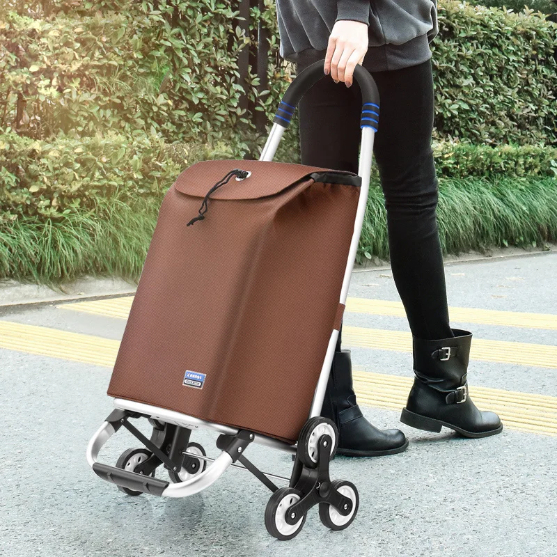 

Stairs Shopping Shopping Cart Small Cart Portable Pull Goods Folding Trailer Trolley Trolley Cart Trolley Home Elderly Home
