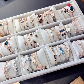 

30 Pcs/lot fashion women top quality rose gold color alloy bracelet lot wholesale luxury bangle jewelry lot 200731-107