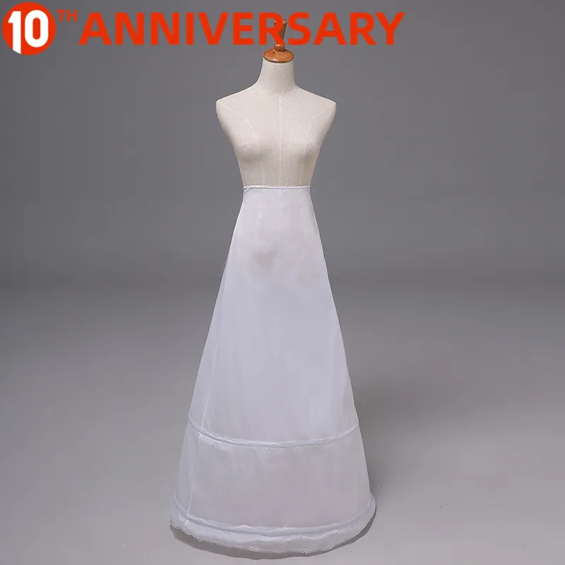 

OLLYMURS Lacework White Adult Yarn Dyed Petticoats Two Steel Petticoat A-type Dress Skirt Tulle Dress Wedding Accessories