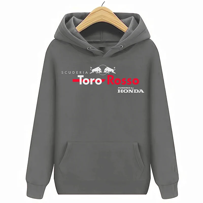 Темно-серый SCUDERIA TORO ROSSO HONDA толстовки Вдохновленный Размер S-3XL - Цвет: Темно-серый