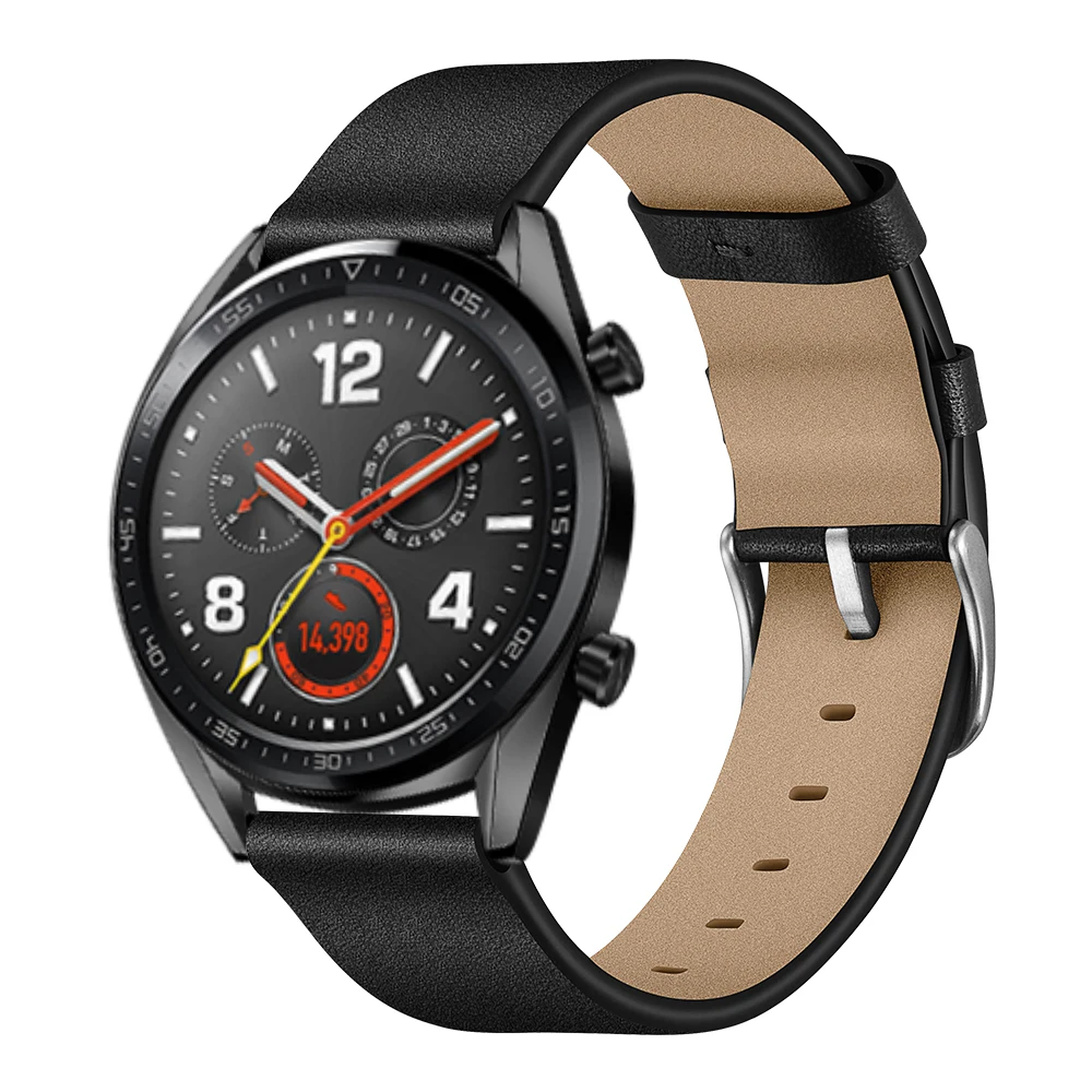 22mm Leather Strap for Huawei Watch GT Smart Watch Bracelet for Huawei Watch GT Band Strap honor magic watch strap Leather Belt