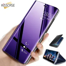 KISSCASE умный зеркальный флип-чехол для samsung Galaxy A50 A70 A40 A30 A90 A80 A20 A10 M40 M30 M20 A9 S10E S10 S9 S8 плюс Funda чехол на самсунг а50 for samsung a70 a80 a50