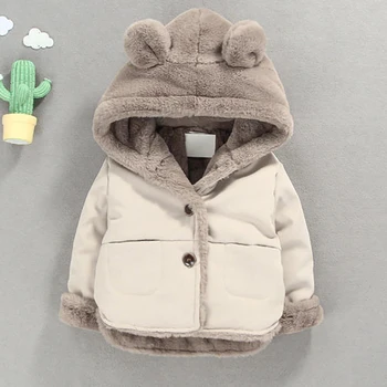 

Winter Kids Jackets for Baby Boys Thick Coats Girls Warm Hooded Velvet Jacket Children Outerwear 1-6 Years Toddler Girl Snowsuit
