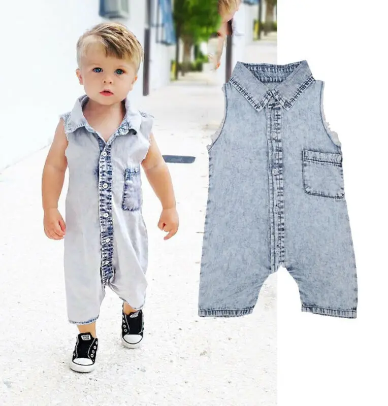 Джинсовый комбинезон для мальчиков и девочек малышей | Детская одежда обувь