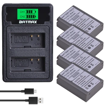 

Batmax PS-BLN1 BLN-1 Camera Battery +LCD Dual USB Charger for Olympus OM-D E-M1 E-M5 Mark II PEN-F E-P5 EM1 EM5 PENF EP5