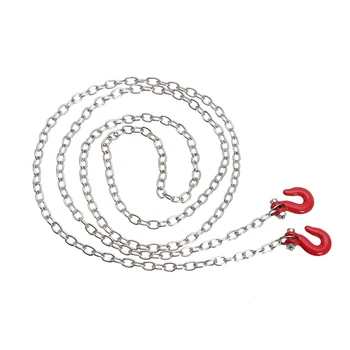 

1/10 RC Crawler Tow Chain Shackle Bracket Trailer Hook Wire Tow Chain Rock For Axial SCX10 RC4WD D110 RC Car Accessories