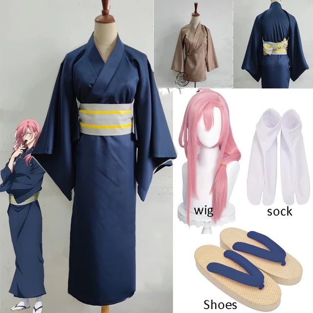 Fantasia cosplay de kamisama kiss tomoe, kimono, roupa para cosplay, modelo  kamisama love/hadimemashita yukata, peruca com cauda - AliExpress