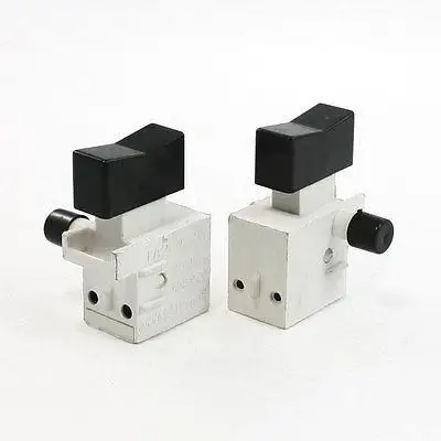 

2 Pcs 1NO 1NC Double Pole Single Throw Self Latching Power Tool Switch AC250V 4A