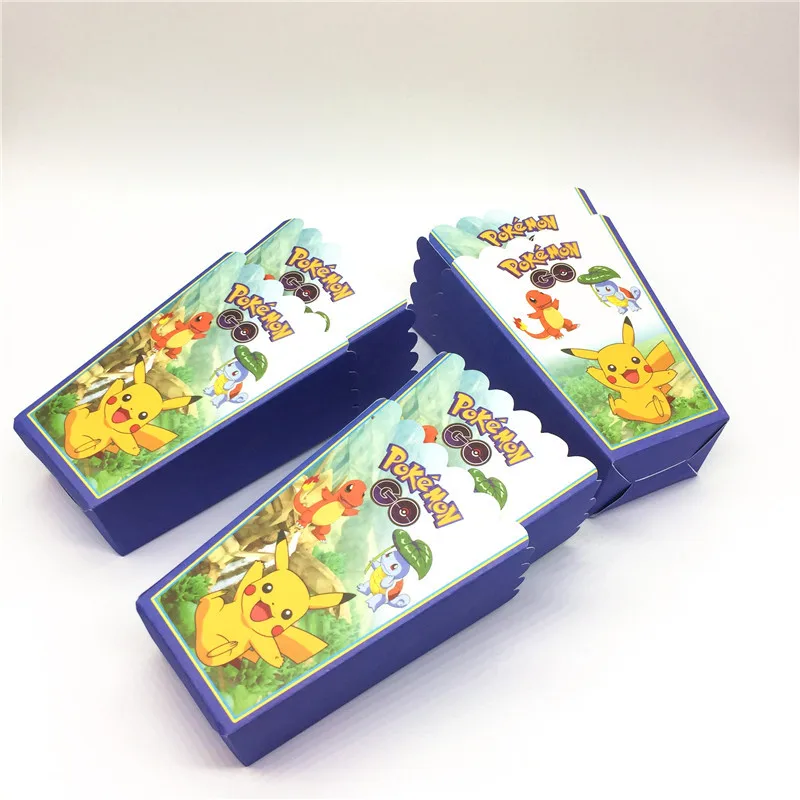 Popcorn Boxs-6pcs 1 шт. мультфильм Покемон го Pikaqiu для вечеринки 1,08*1,8 м одноразовая посуда для вечеринки скатерть на стол День Рождения вечерние принадлежности - Цвет: Popcorn Boxs-6pcs